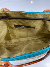 Load image into Gallery viewer, Coastal Weave Wooden Handle Tote