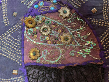 Load image into Gallery viewer, Medium Purple Patchwork Textile Wall Art