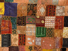 Load image into Gallery viewer, Large Tamarind Patchwork Textile Wall Art