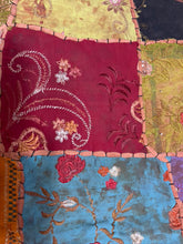 Load image into Gallery viewer, Medium Orange Patchwork Textile Wall Art