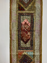 Load image into Gallery viewer, Medium Brown Shimmer Textile Wall Art