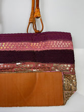 Load image into Gallery viewer, Ember Weave Wooden Handle Tote