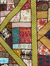 Load image into Gallery viewer, Large Brown Embroidered Textile Wall Art