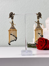 Load image into Gallery viewer, Dancing Peacock Woman Earrings