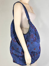 Load image into Gallery viewer, Blue Om Hobo Bag