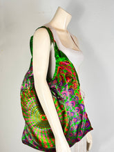 Load image into Gallery viewer, Green Silk Hobo Bag