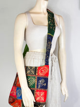 Load image into Gallery viewer, Om Checkered Silk bag