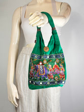 Load image into Gallery viewer, Mini Green Elephant Dholi Bag