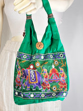 Load image into Gallery viewer, Mini Green Elephant Dholi Bag