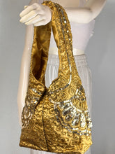 Load image into Gallery viewer, Gold Full Sequin & Embroidery Purse