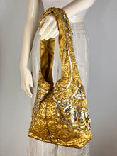 Load image into Gallery viewer, Gold Full Sequin & Embroidery Purse