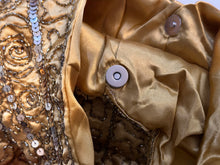 Load image into Gallery viewer, Brown Full Sequin & Embroidery Purse