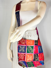 Load image into Gallery viewer, Om Checkered Silk bag