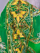 Load image into Gallery viewer, Green Sequin Sari Purse