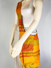 Load image into Gallery viewer, Yellow Recycled Textile Crossbody Bag