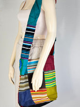 Load image into Gallery viewer, Red Peace Sign Checkered Crossbody Bag