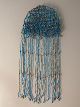 Load image into Gallery viewer, Light Blue Full-Length Beaded Fringe Headpiece