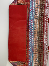 Load image into Gallery viewer, Paprika Stripe Wooden Handle Tote