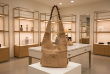 Load image into Gallery viewer, Desert Bloom Jute Shoulder Bag
