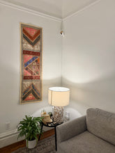 Load image into Gallery viewer, Medium White Shimmer Textile Wall Art
