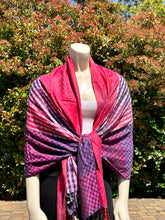 Load image into Gallery viewer, Double Sided Multicolored Plaid Pashmina Shawl
