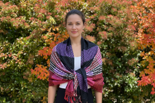 Load image into Gallery viewer, Double Sided Multicolored Plaid Pashmina Shawl
