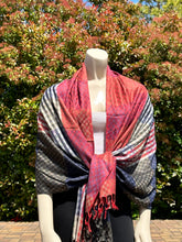 Load image into Gallery viewer, Double Sided Multicolored Plaid Pashmina Shawl
