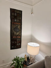 Load image into Gallery viewer, Medium Black Shimmer Textile Wall Art
