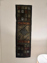Load image into Gallery viewer, Medium Black Shimmer Textile Wall Art
