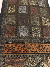 Load image into Gallery viewer, Medium Black Shimmer Textile Wall Art
