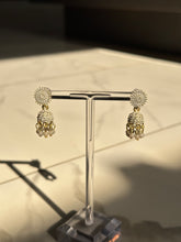 Load image into Gallery viewer, Gray Lightweight Mini Jhumki Earrings
