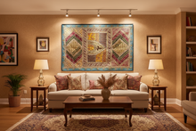 Load image into Gallery viewer, Large Blue Wall Hanging (Shimmers)
