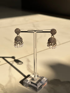 Dark Gold Lightweight Mini Jhumki Earrings