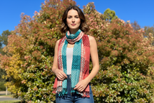 Load image into Gallery viewer, Double Sided Multicolored Plaid Pashmina Shawl
