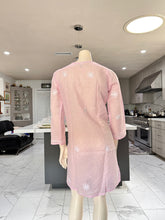 Load image into Gallery viewer, Light Pink Full White Embroidery Cotton Kurta
