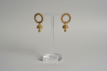 Load image into Gallery viewer, Lightweight Small Gold Circle Jhumki Earrings
