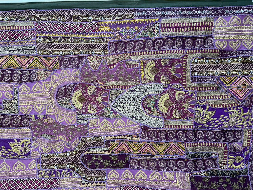 Large Purple Wall Hanging (Embroidery)