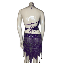 Load image into Gallery viewer, Purple Beaded Butterfly Set
