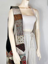 Load image into Gallery viewer, Black Patchwork Crossbody Bag
