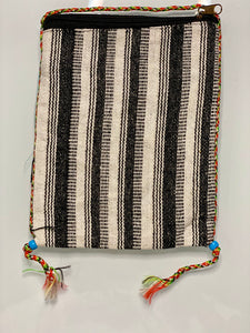 Dark Blue Sequins Sari Bag