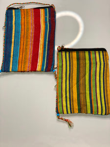 Red Sequins Sari Bag