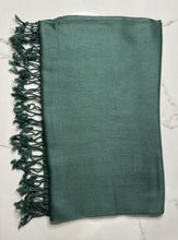 Load image into Gallery viewer, Solid Green Pashmina Scarf

