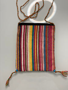 Tan Sequins Sari Bag